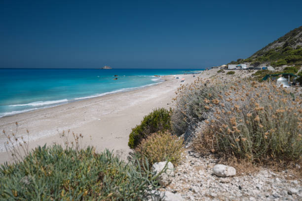 istock Gialos beach in Lefkada Ionian island, Greece 1327775496