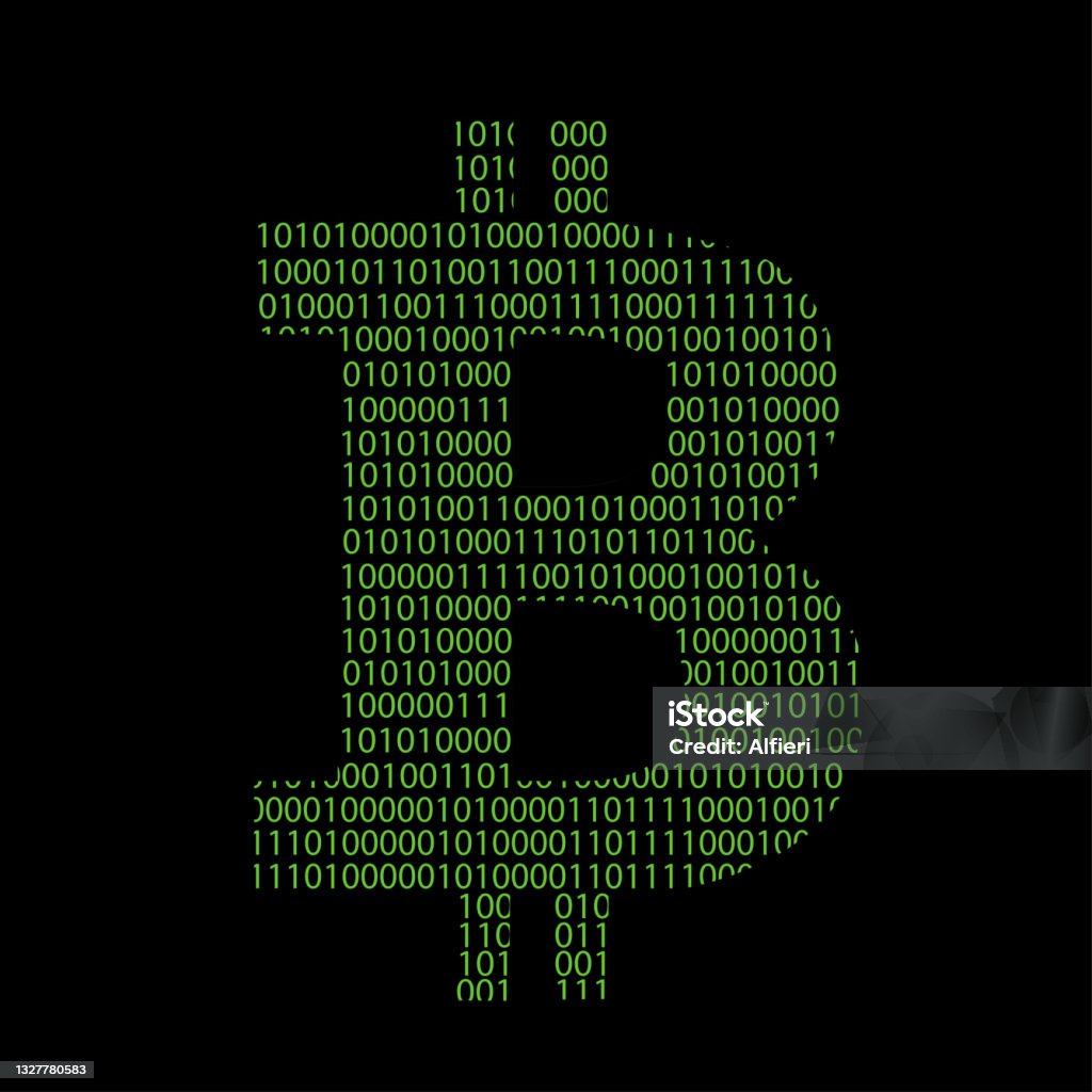 Bitcoin Code Stock Illustration - Download Image Now - Binary Code ...