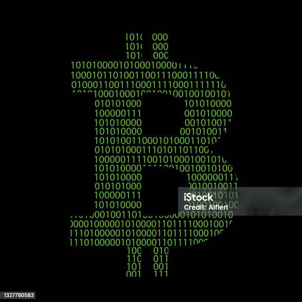 Bitcoin Code Stock Illustration - Download Image Now - Binary Code ...