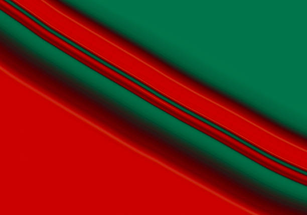 Abstract bright red and green background with diagonal stripes. Modern design for banner, flyer, cover, template, ad, poster, merry Christmas card, happy new year decor. Geometric lines. Wallpaper.
