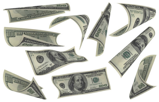 istock Dollar, Paper Money Set, American Banknote, Flying Money, 3D Render 1327790932