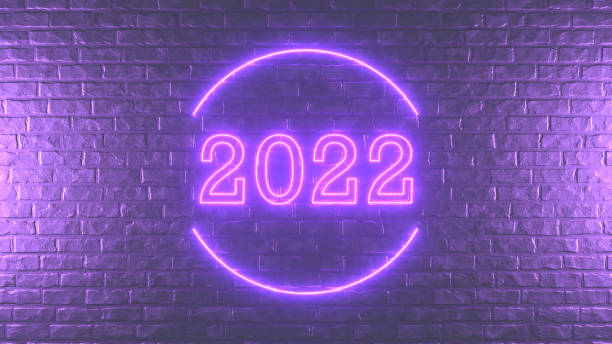 istock 2022 New Year Neon Lighting Sign on Brick Wall 1327803563