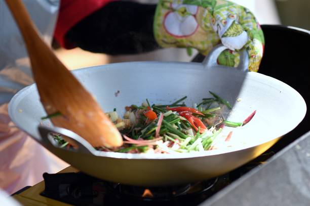 istock Stir-frying of colourful mixed vegetables 1327810035