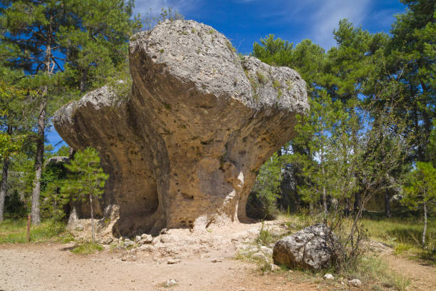 istock Mushroom-shaped Rock Formation in the Ciudad Encantada 1327816098