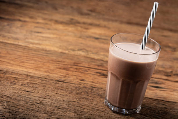istock Glass with chocolate on the table. 1327817600