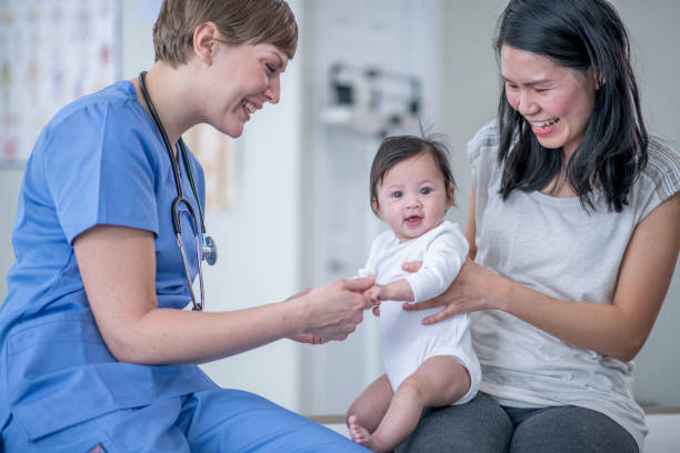 istock Baby having medical checkup 1327828431