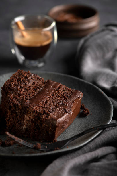 istock Delicious slice of cake. 1327828442