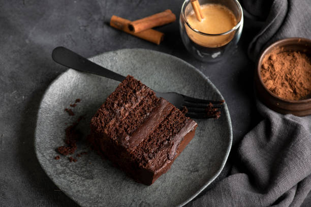 istock Delicious slice of cake. 1327828463