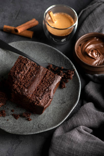 istock Delicious slice of cake. 1327829336