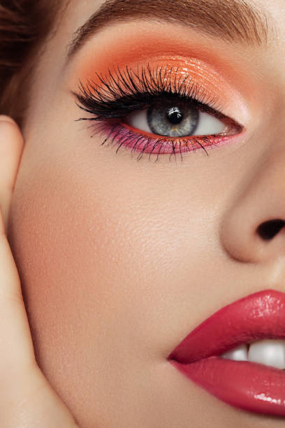 Beautiful woman with bright make-up