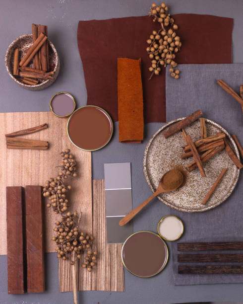 istock Color palette mood board for interior design and decor 1327842784