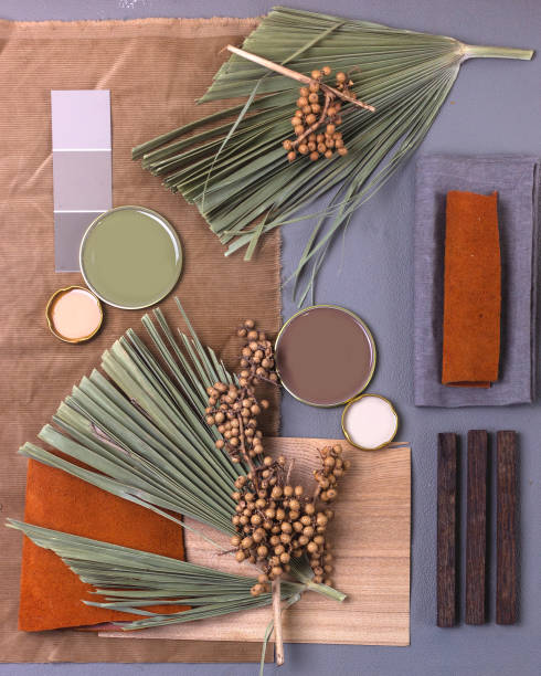 istock Color palette mood board for interior design and decor 1327842834