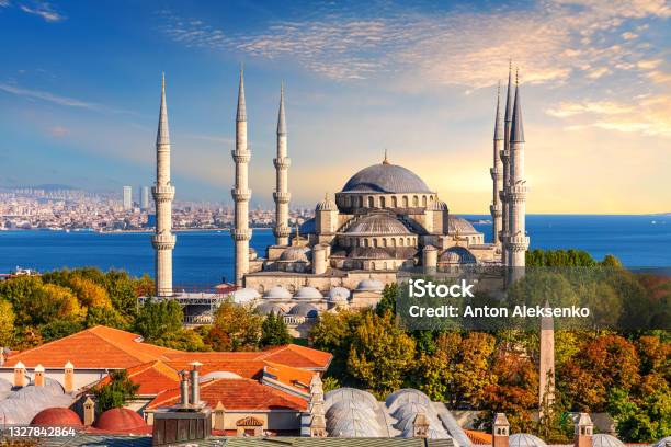 Blue Mosque Of Istanbul Famous Place Of Visit Turkey Stock Photo - Download Image Now