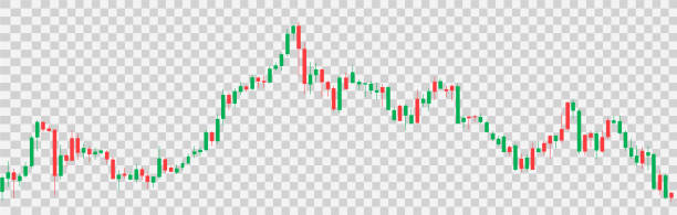 illustrazioni stock, clip art, cartoni animati e icone di tendenza di grafico di trading a candela isolato su png o sfondo trasparente, investimento sul mercato azionario, acquisto e vendita segno candela, illustrazione vettoriale - candlestick holder chart forex graph