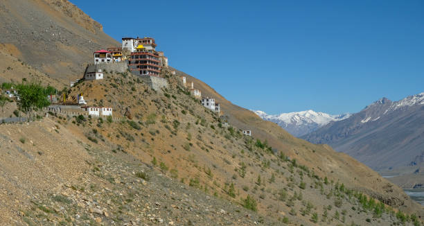 kee en himachal pradesh, india - kaza fotografías e imágenes de stock