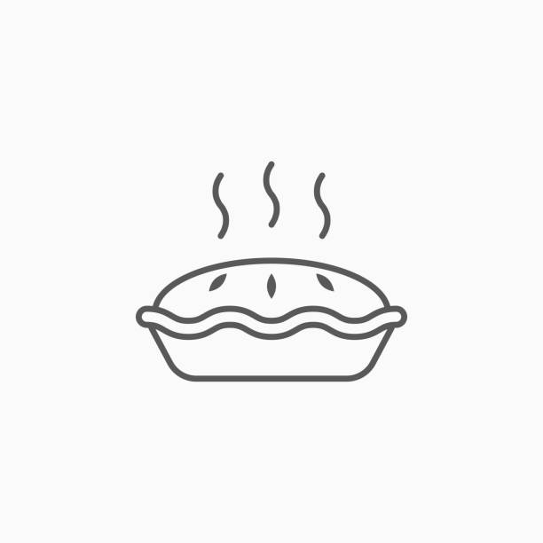 pie icon, bakery  vector pie icon, bakery  vector Tart stock illustrations