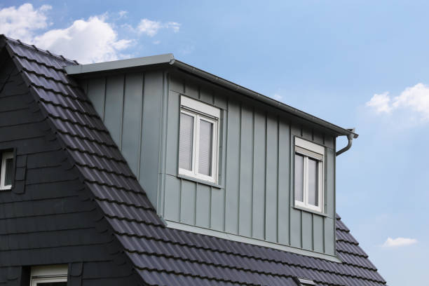istock Roof dormer with stainless steel cladding 1327855662