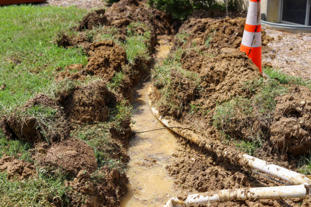 istock A broken  sump pump PCV pile in the ground 1327866177