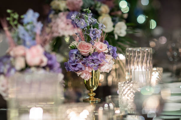 istock Wedding Hall Decor, Luxury Dining Event Decor 1327869572