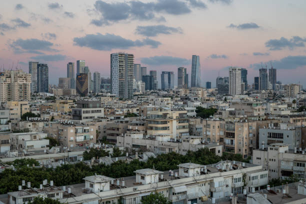istock Tel Aviv, Israel Cityscape at Dusk 1327869819