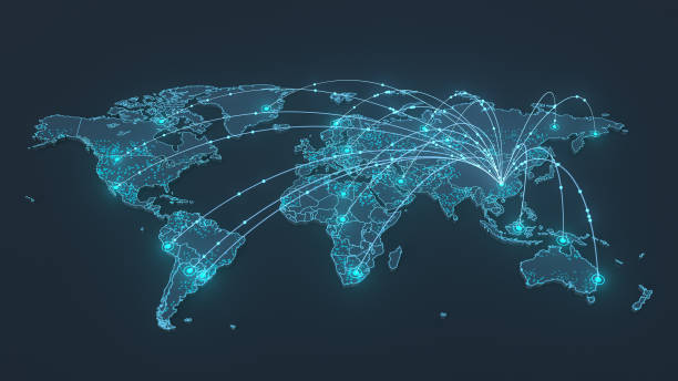 istock World map - global COVID spread from Wuhan city 1327871477