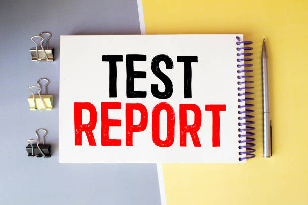 istock TESR REPORT. text on white paper on gray background 1327891121