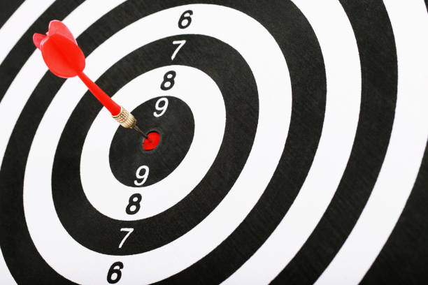 istock Red darts for setting business success goals. 1327894279