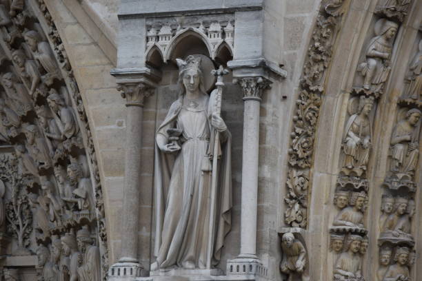 istock Facade Statue Detail, Notre Dame Paris 1327918926
