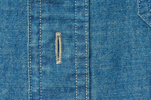 Extreme close-up of a denim jeans texture background.