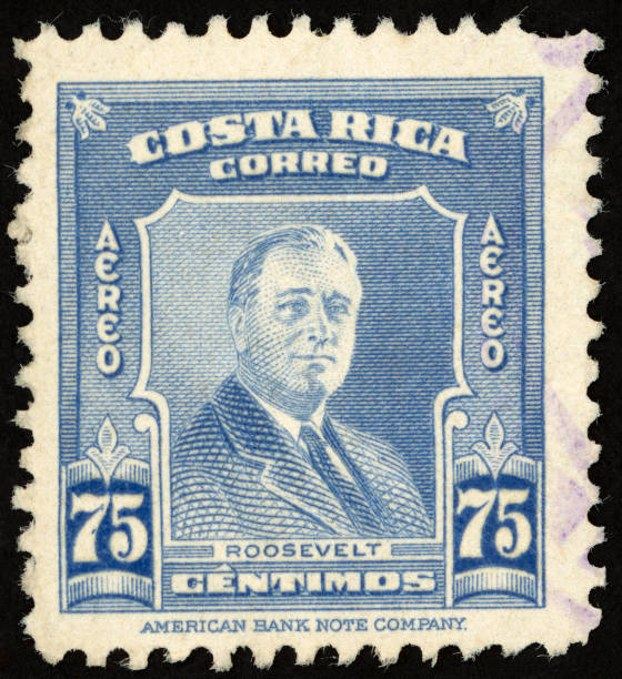 istock 1947 Costa Rica air mail postage stamp with Franklin D. Roosevelt 1327929006
