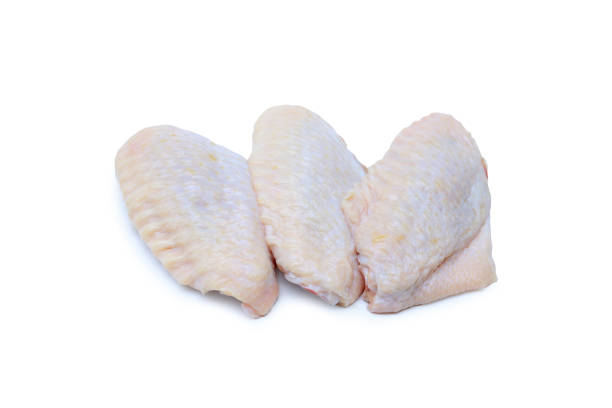 istock Raw chicken wings isolated on white background with clipping path 1327930942