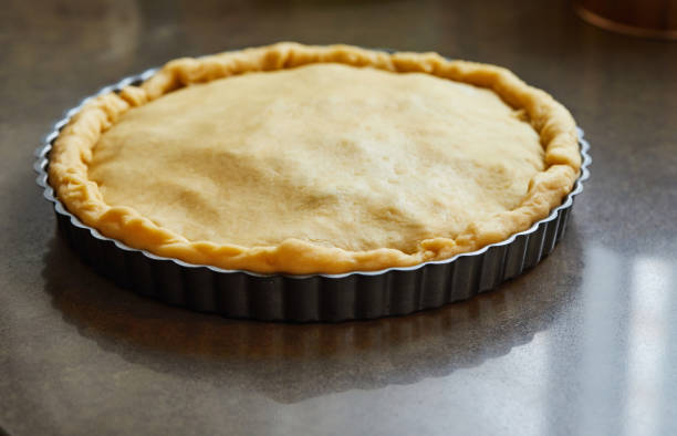 istock Chard pie, ready to bake in the oven. Step by step recipe 1327933729