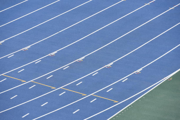 istock Track of athletic field 1327933855