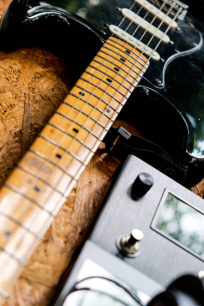 istock Guitar and music studio equipment 1327935962