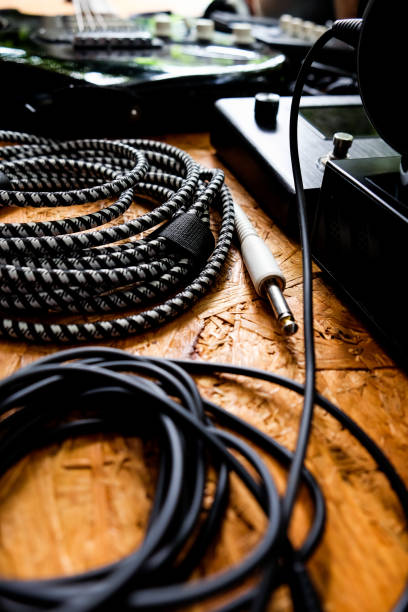 istock Guitar and music studio equipment 1327935964