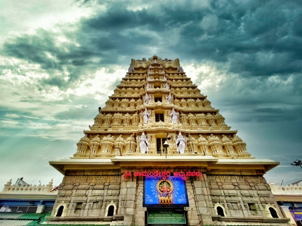 Chamundeshwari temple is located on the top of Chamundi Hills
