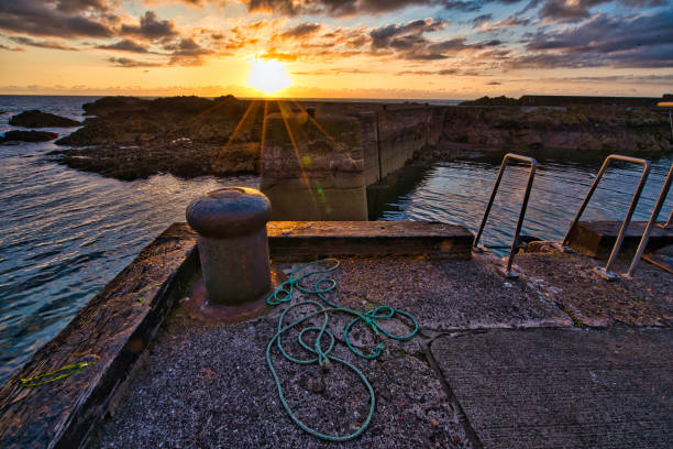 istock Sunrise at St. Abbs harbour, Berwickshire, Scotland, Britain 1327937055