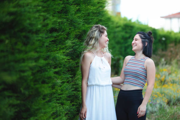 good girlfriends enjoying the day together