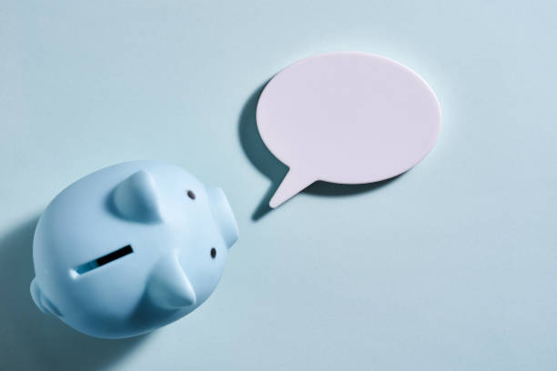 istock blue piggy bankwith blank speech bubble 1327941246