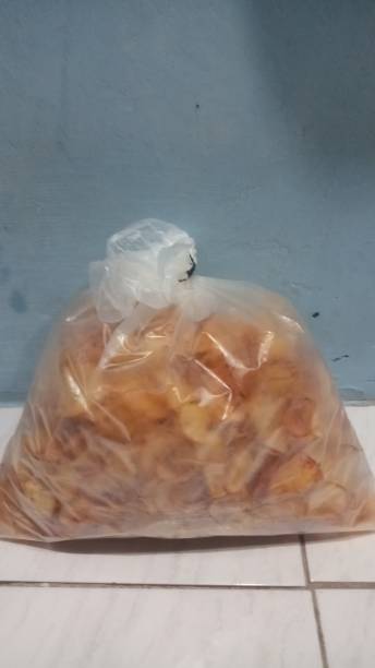 istock Cassava chips that have been seasoned and put in plastic 1327952456