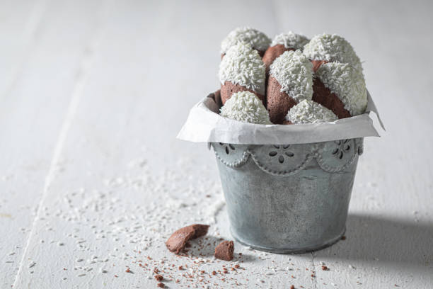 istock Classic Madeleine cookies made from basic ingredients. Small french snack. 1327955798