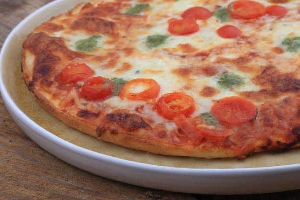 istock pizza caprese as italian food 1327956543