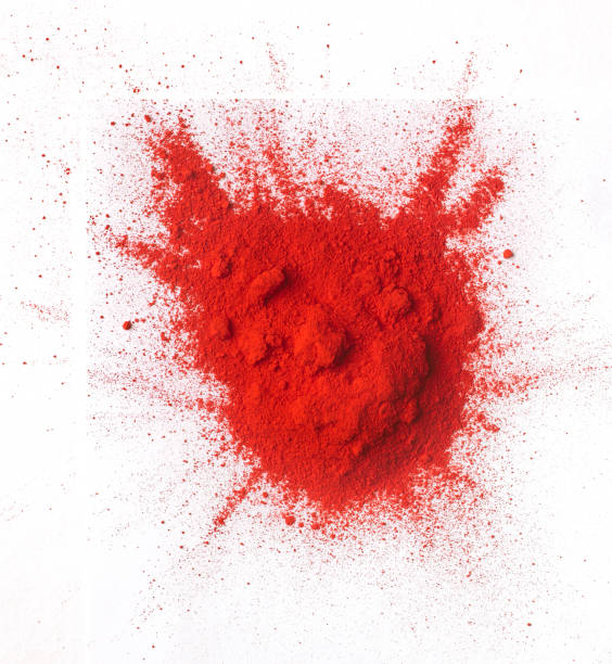 istock Red color powder splash 1327957856