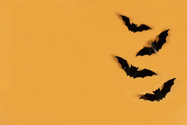 istock halloween on orange background. Special offer symbol. Celebration concept. 1327964383