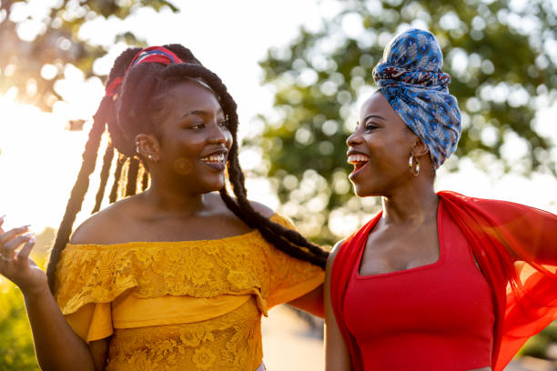 istock Happy young women enjoying the outdoors at sunset 1327970401