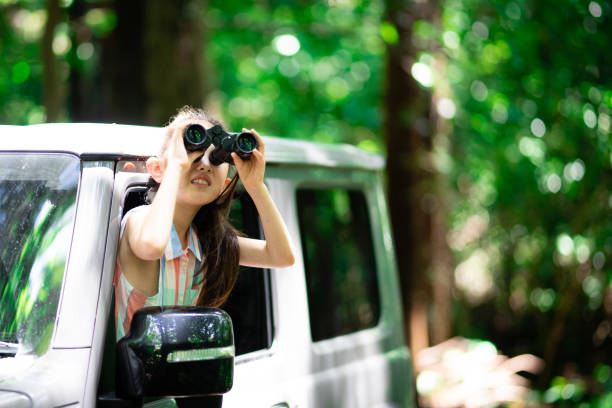 istock A child leaning out of a car window and using binoculars 1327970481