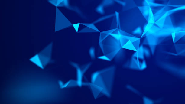 istock Abstract background with moving dots and lines. Network connection structure. Futuristic illustration. Digital technology design. 3d rendering. 1327974942