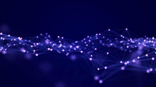 istock Abstract wave background with dots and lines moving in space. Technology illustration. Futuristic modern dynamic wave. 3d rendering. 1327974975