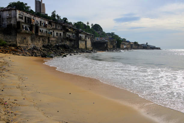 istock Beach and waterfront buildings, Monrovia, Liberia 1327975737