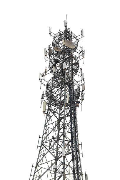 istock 5g honeycomb tower on blank background 1327982071